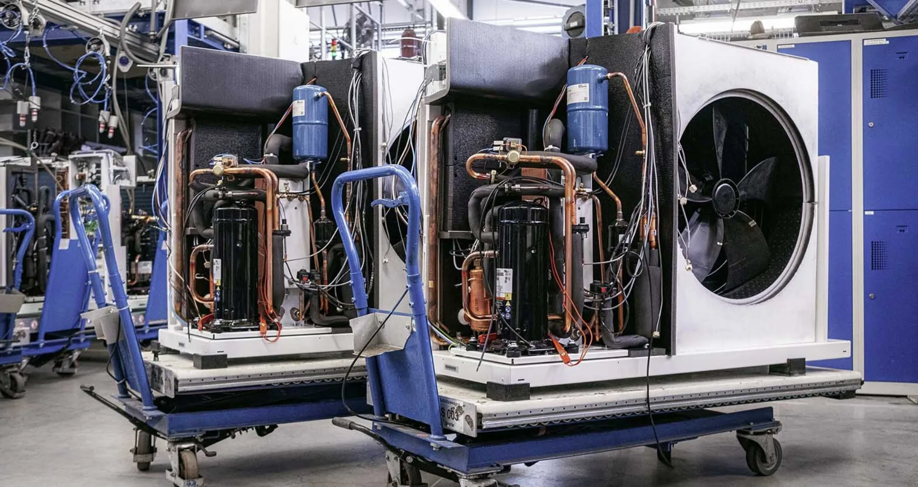 Waermepumpenfertigung im Stiebel Eltron Werk in Holzminden am 18. Juli 2023.