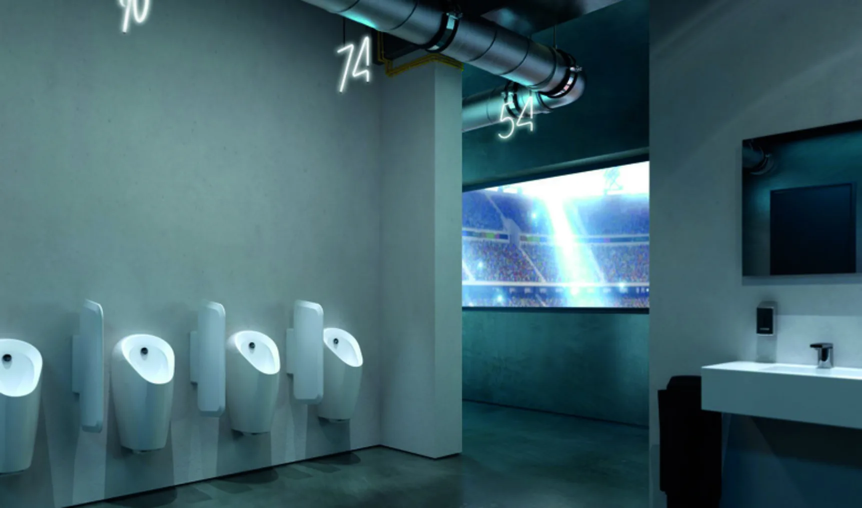 2016 Bathroom 01 B Urinal Selva integrated control