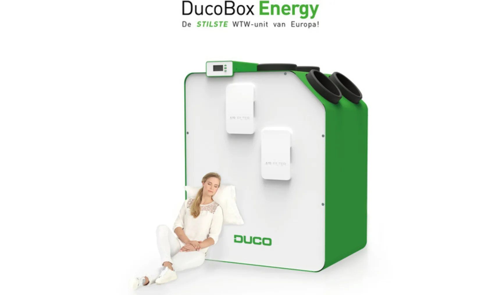 Campagnebeeld Duco Box Energy met slogan