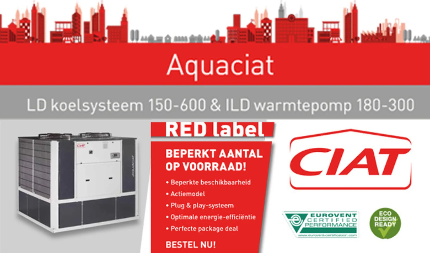 Ciat RED label website installatie Totaal
