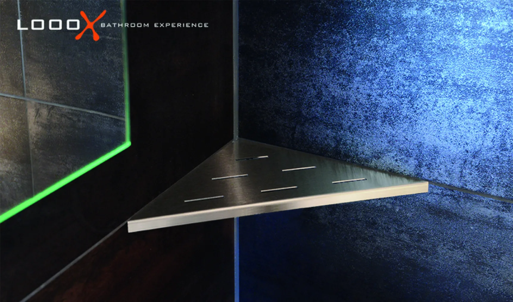 Corner shelf RVS klein