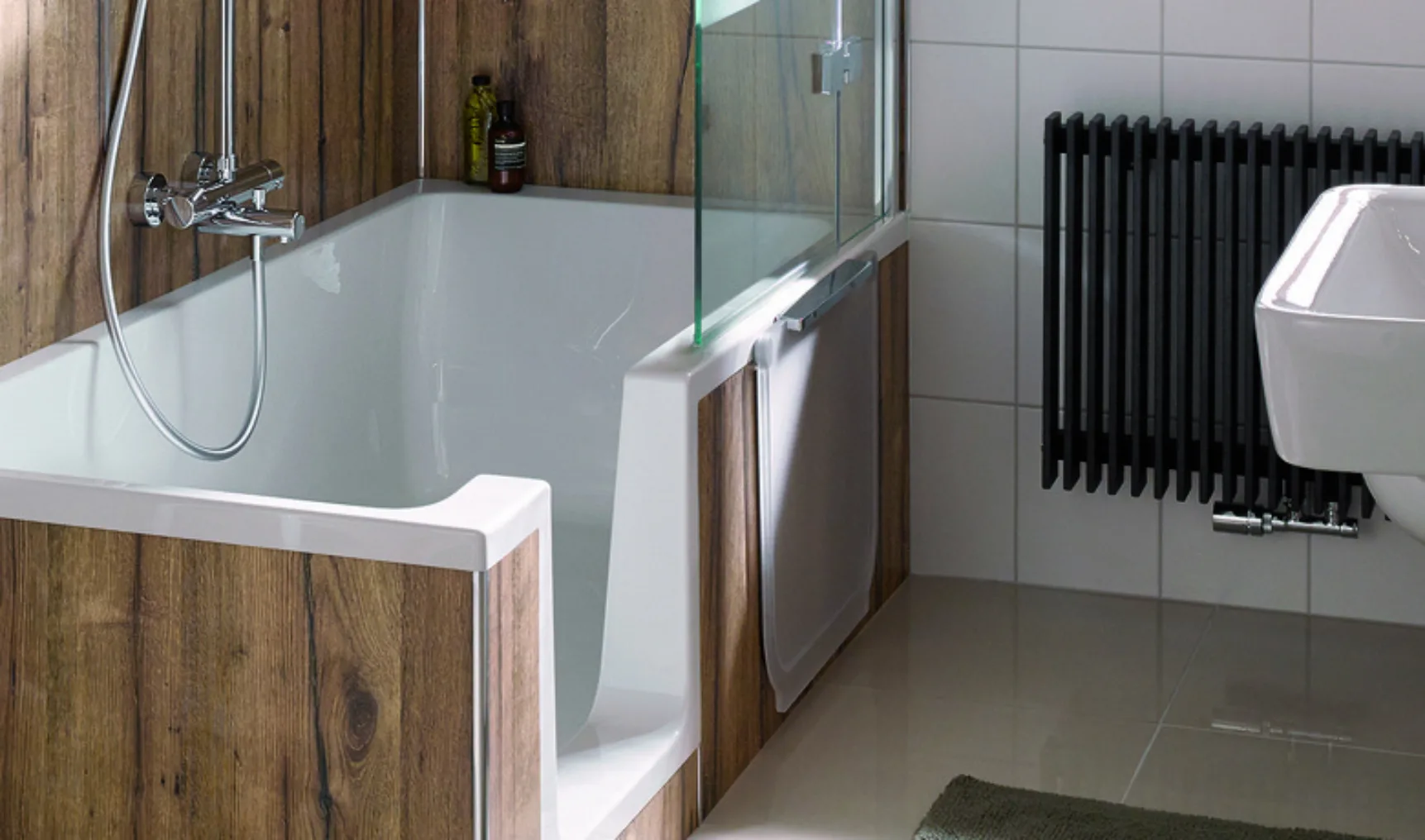 HSK Softcube Badewannenaufsatz gerade uitsnede2