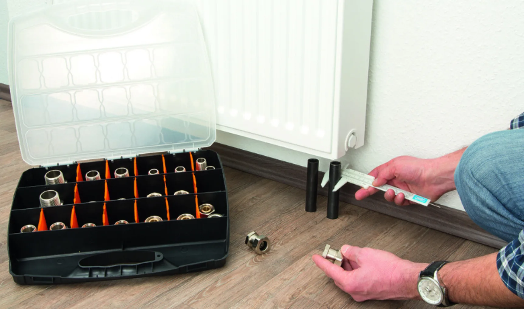 Hummel dikwandige stalen buiskoppeling servicekoffer