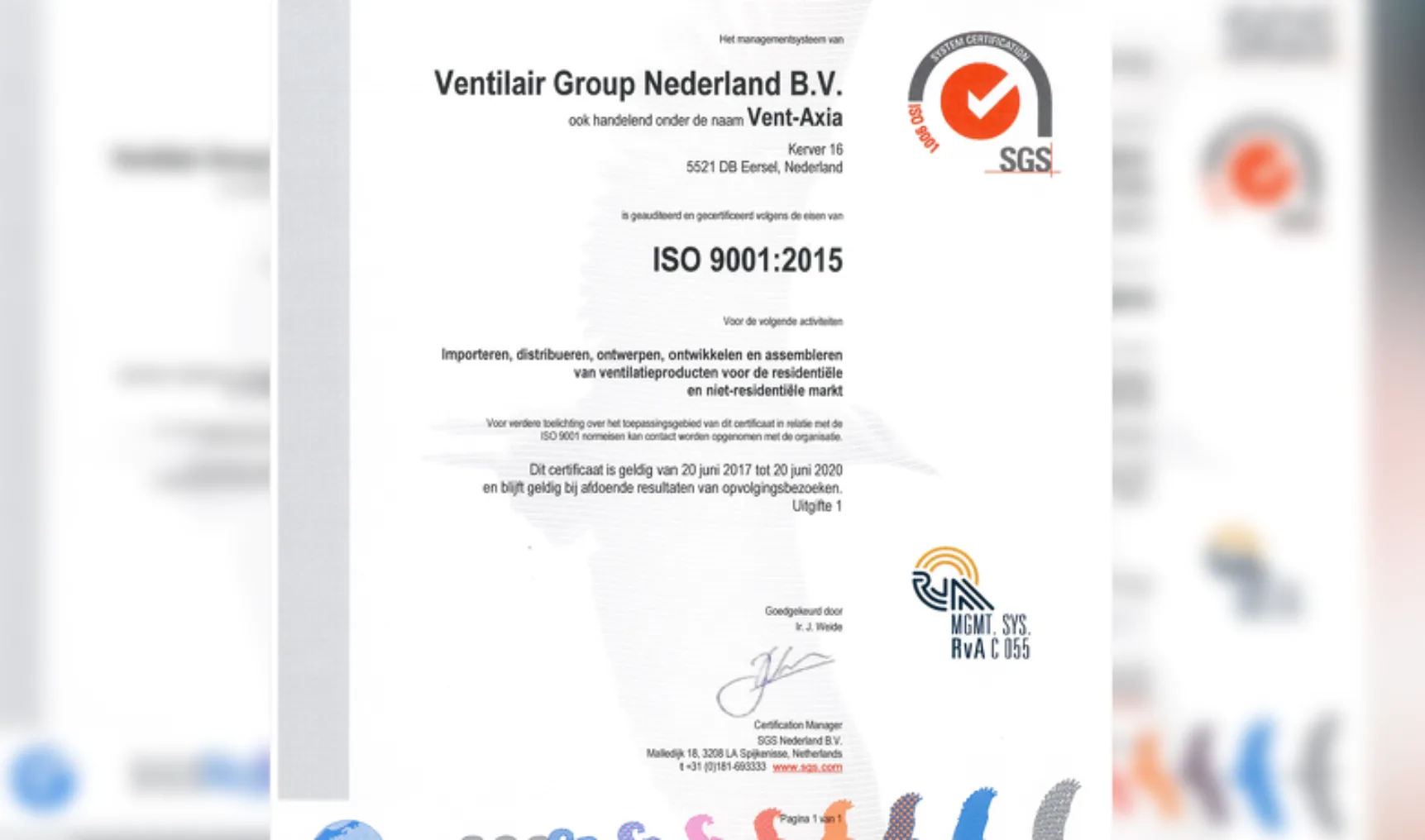 ISO certificaat NL