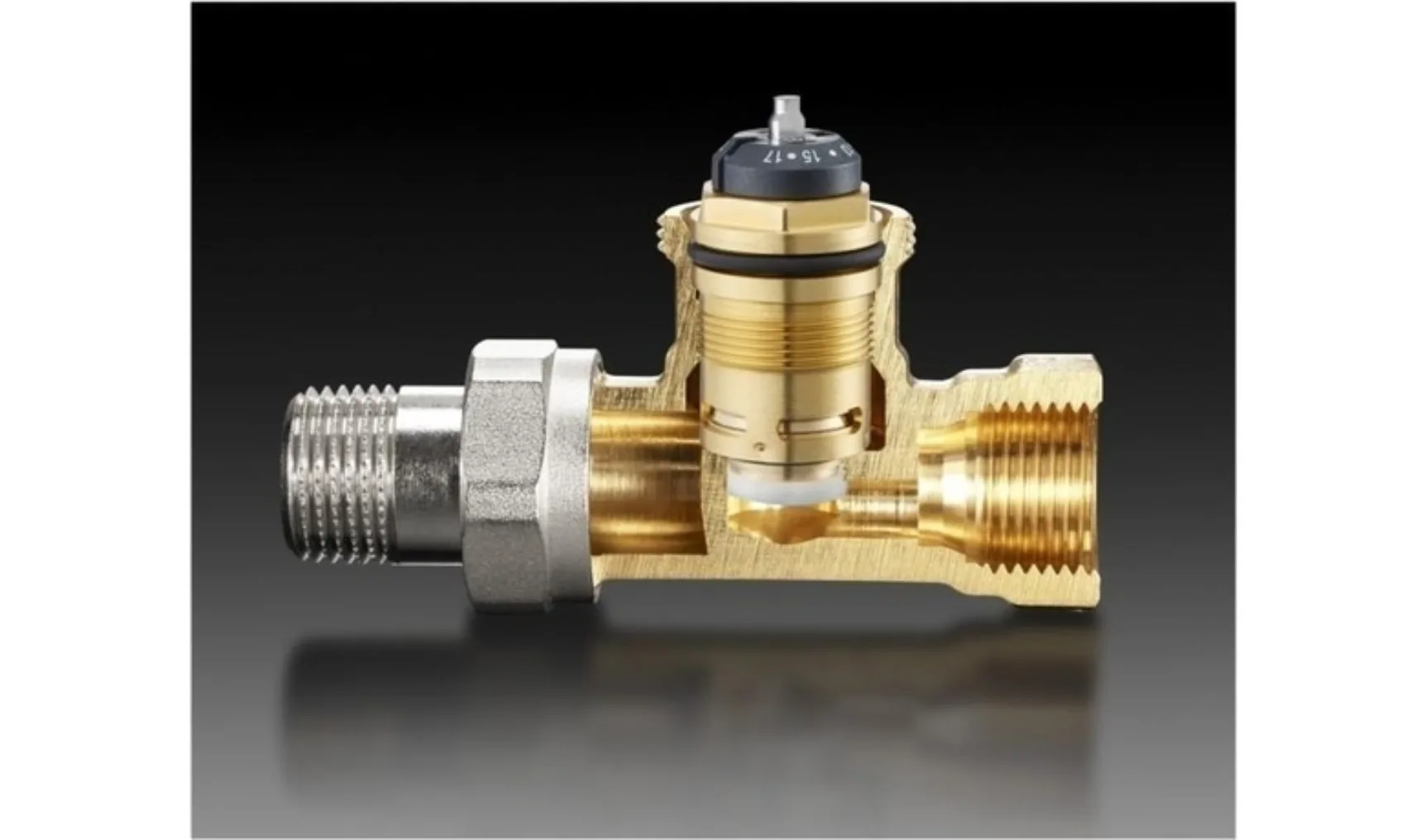 IT20231031 Oventrop AQ serie doorsnede afsluiter met QA binnenwerk