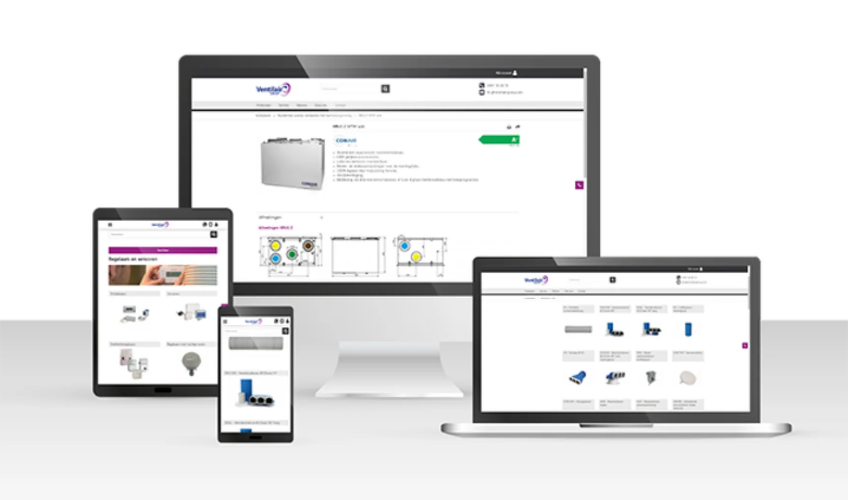 Schermen advertorial website