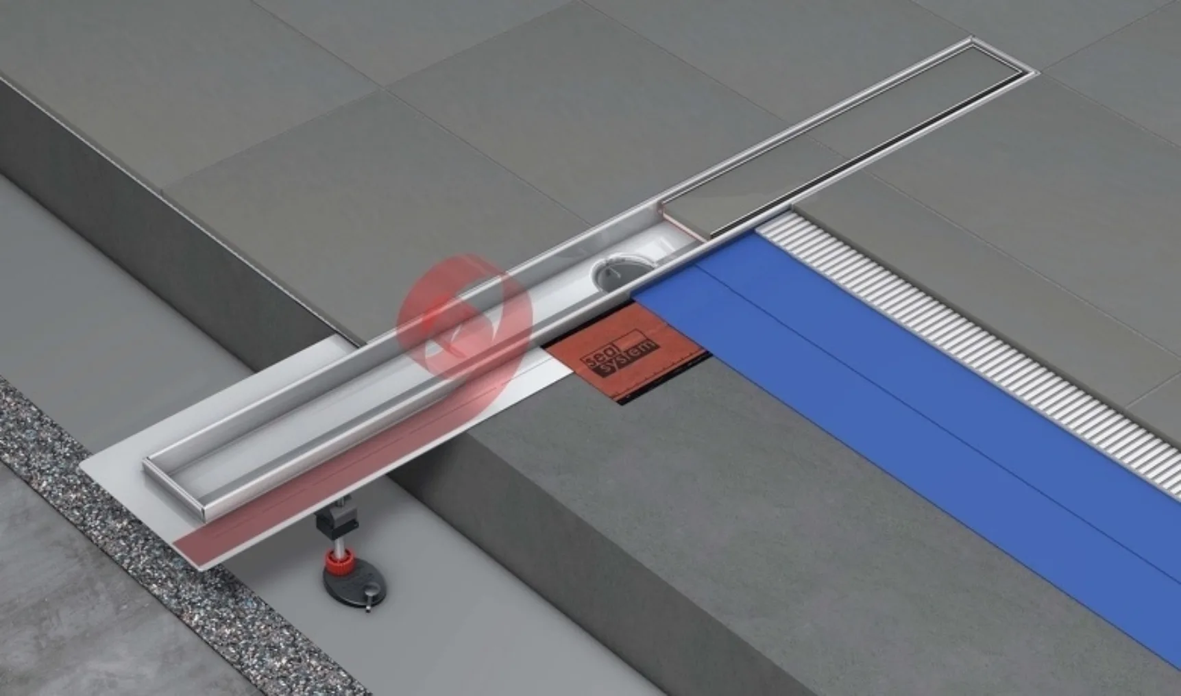 Opengewerkt met seal systemkopie