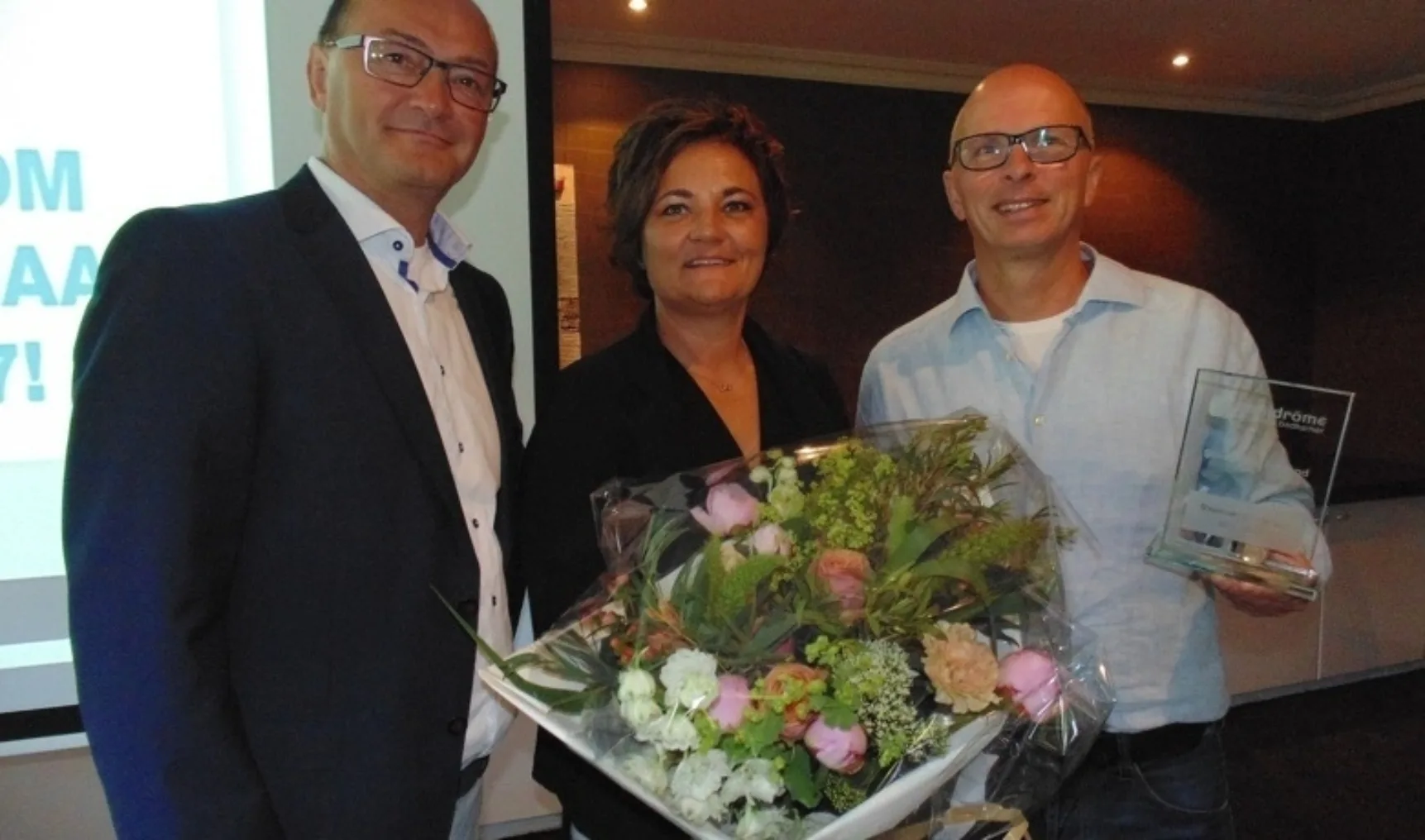 Foto prijsoverhandiging Sanidrome Hofland klein