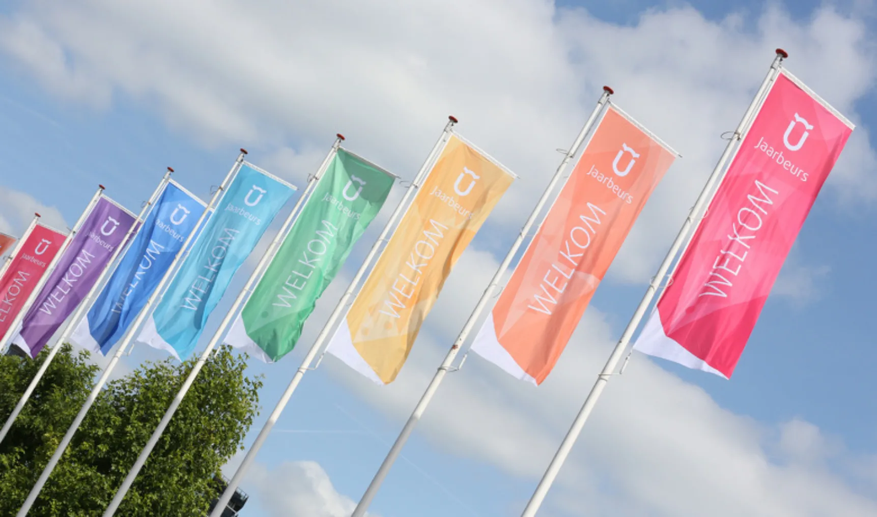 Jaarbeurs vlaggen Welkom 2